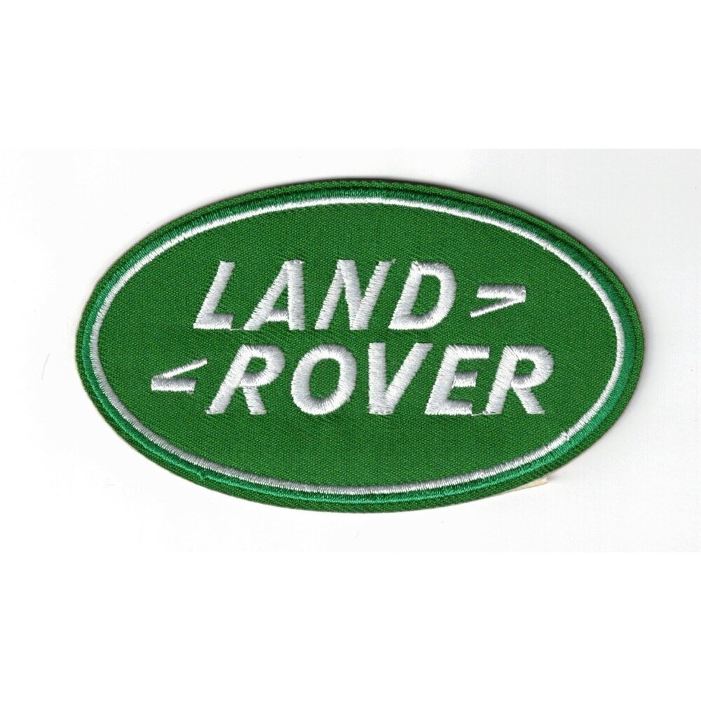 (6) Land Rover Green Logo 4x2.25in Embroidered Sew / Iron-on Patch